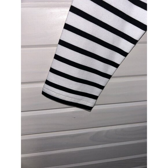 T by Talbots Sz SMALL Colorblock Half Button Pullover Top Tunic French Terry EUC - Picture 6 of 11